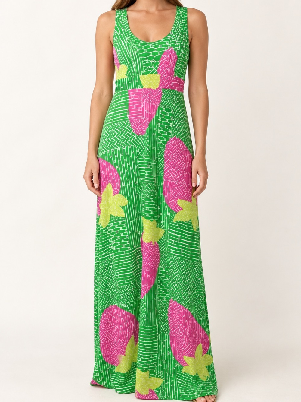 Lilly Pulitzer Petra Dress in Prep Green Berry Basket Sz. S